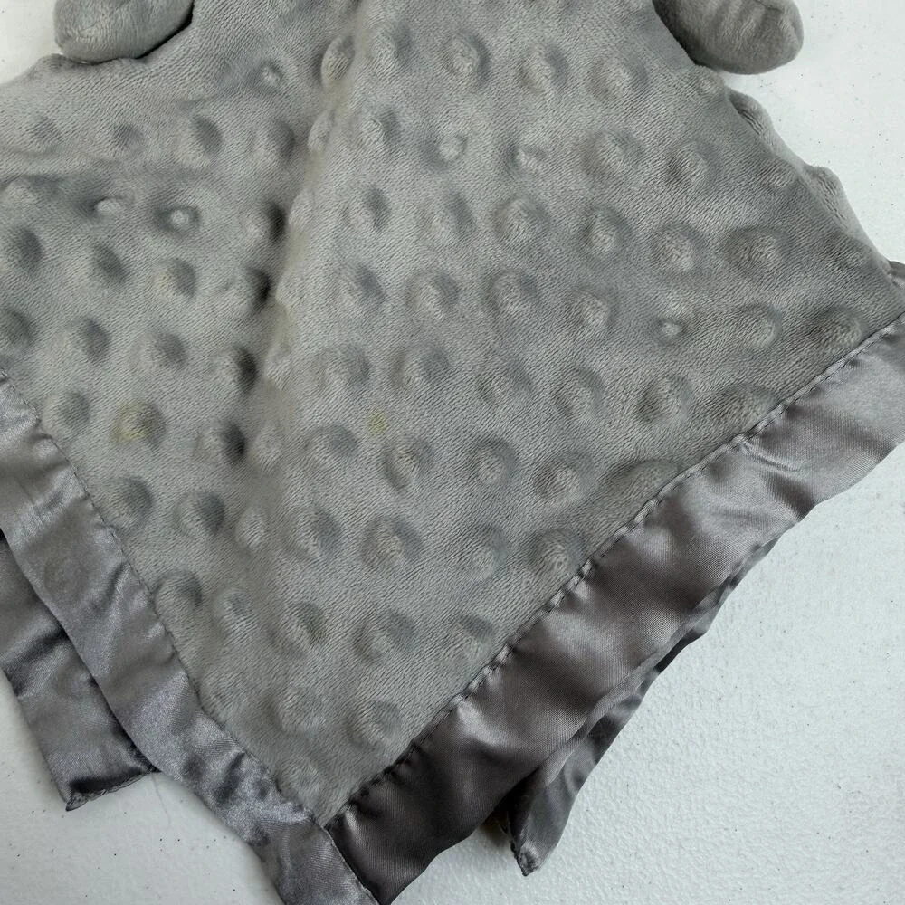 Pro Goleem Elephant Lovey Soft Security Blanket Snuggle Toy Minky Satin Trim‎